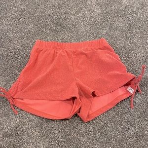 Five Dance Wear, pink high tied shorts, size PA (petite adult)